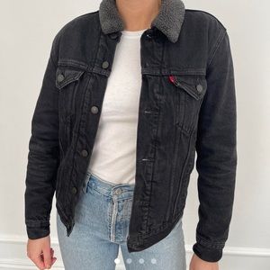 Men’s S Levi’s cotton canvas classic Sherpa jacket
